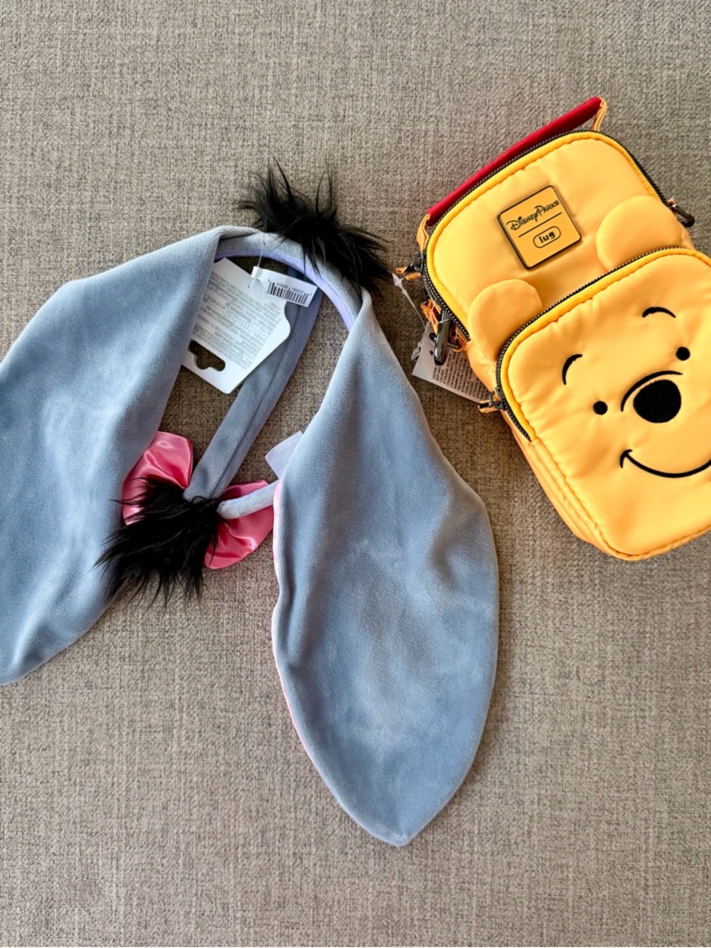 NWT Disney Parks Winnie the Pooh Lug Crossbody and Eeyore Ears